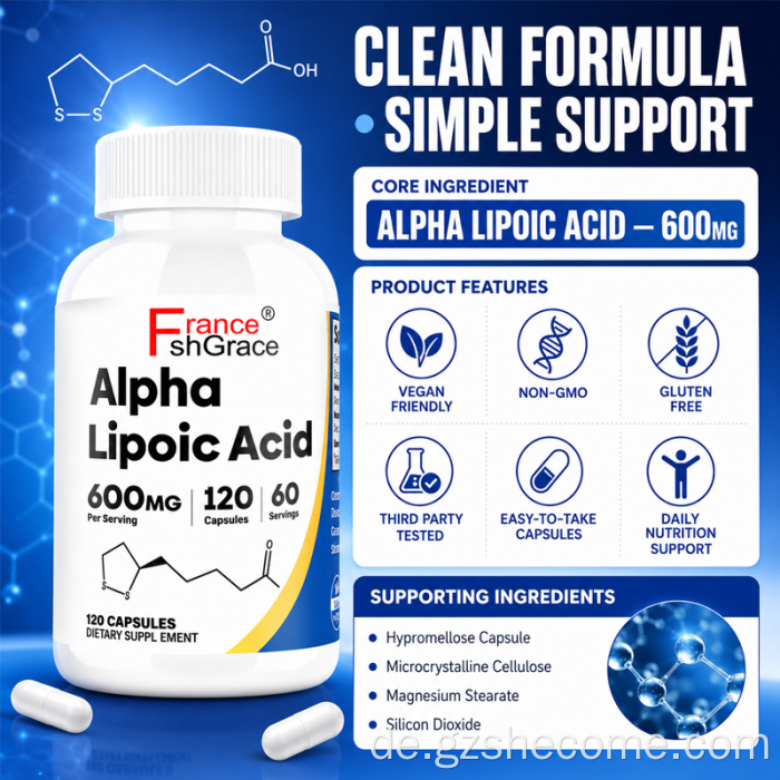 Shecome Alpha-Liponsäure ergänzt Traubenkernextrakt